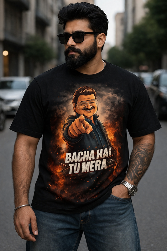 BACHA HAI TU MERA 😈 Oversized T-Shirt | Dhurandhar Streetwear Edition
